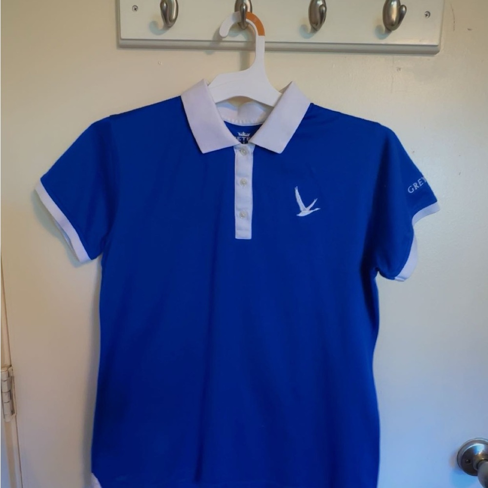 Peter Millar Royal Blue Polo with Cream Collar
